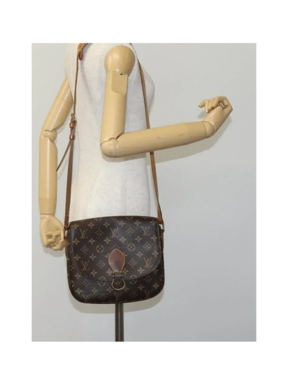 Authentic LOUIS VUITTON Monogram Saint Cloud GM Shoulder Bag M51242 LV